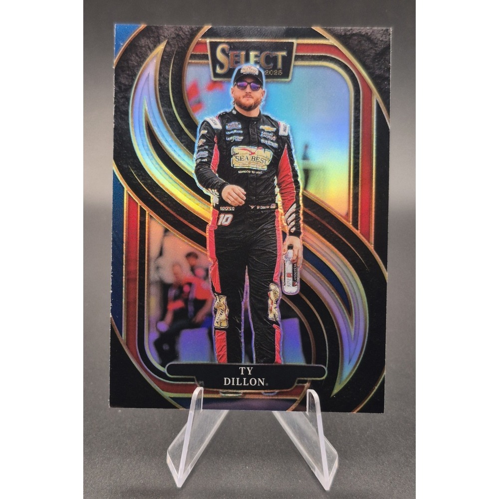 2025 Select Ty Dillion #270 Trackside Black And Blue Prizm /49 Kaulig Racing